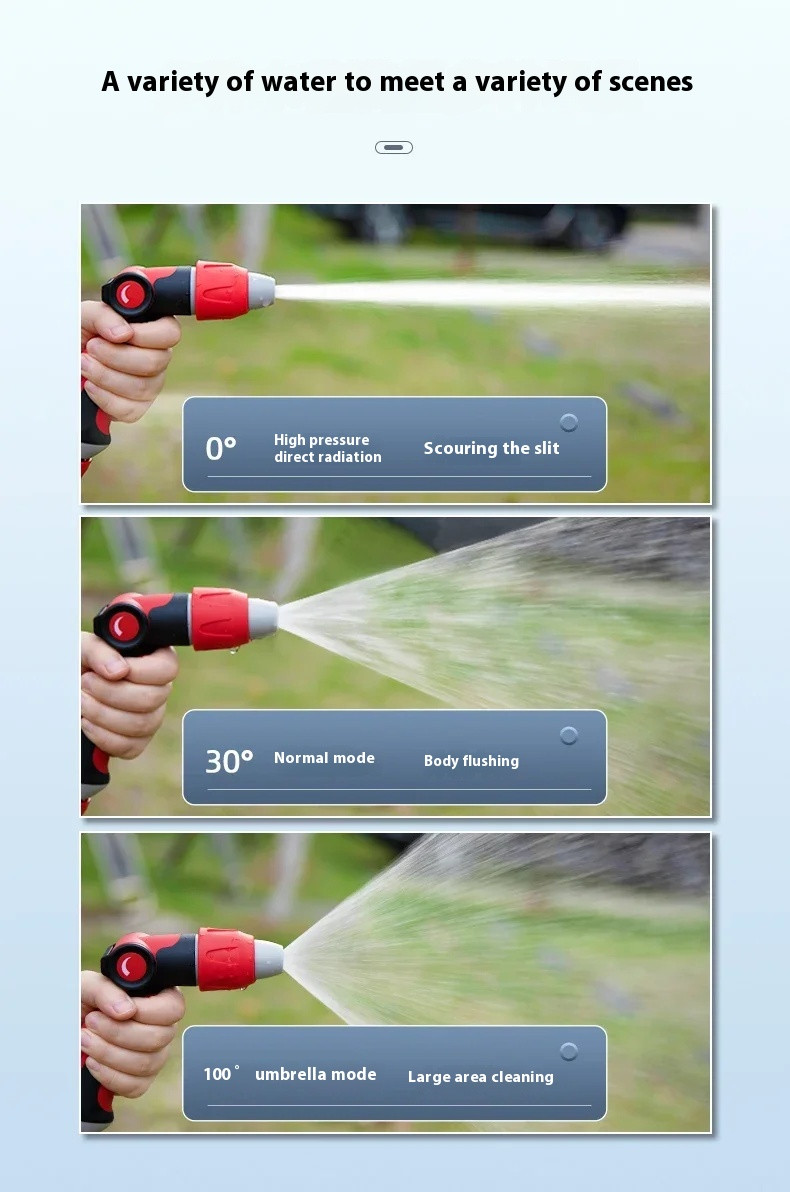 High-pressure Water Gun Car Wash Household 4 Minutes Soft Water Hose