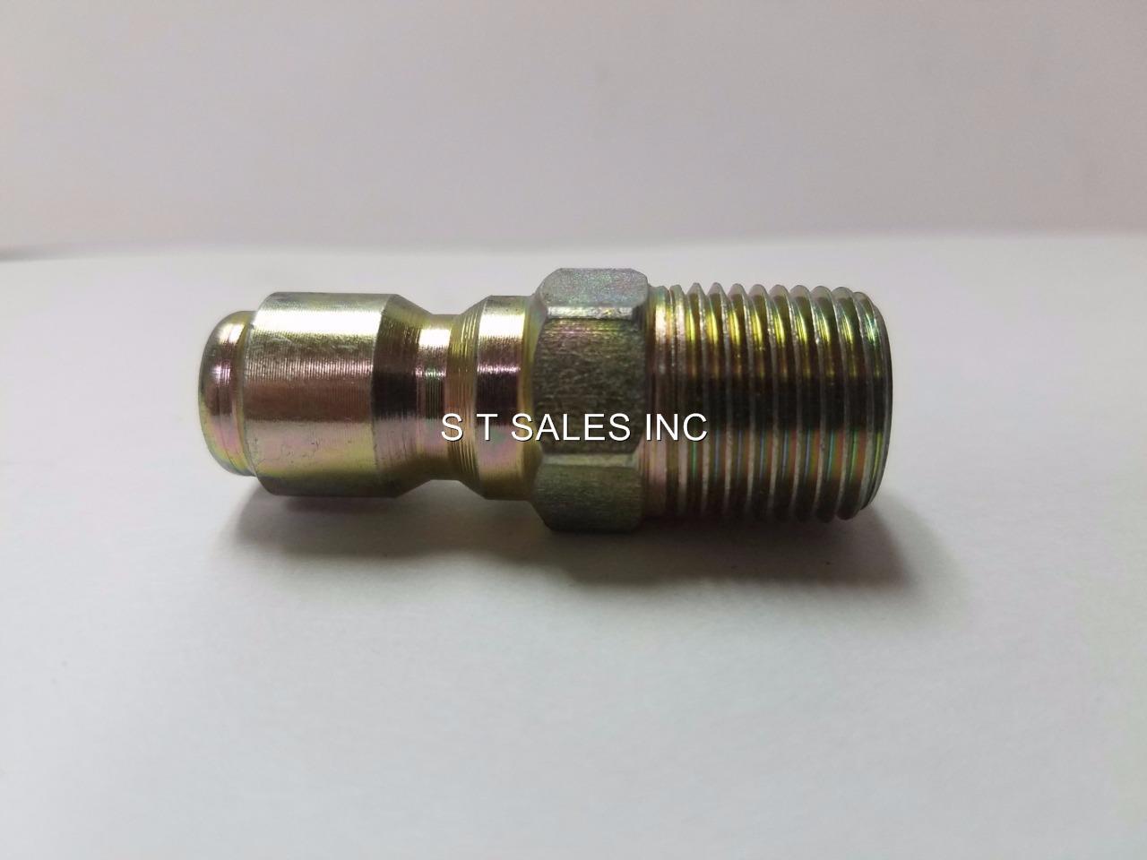 PRESSURE WASHER WAND GUN HOSE QUICK COUPLING 3/8″ MALE PIPE THREAD STEEL FITTING