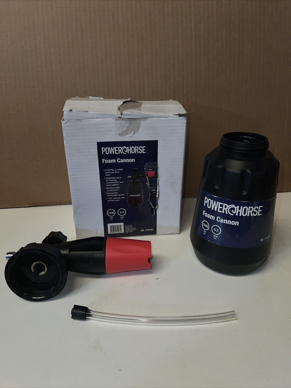 Powerhorse Foam Cannon, 2100 PSI, 5.3 GPM, 1-Liter Capacity