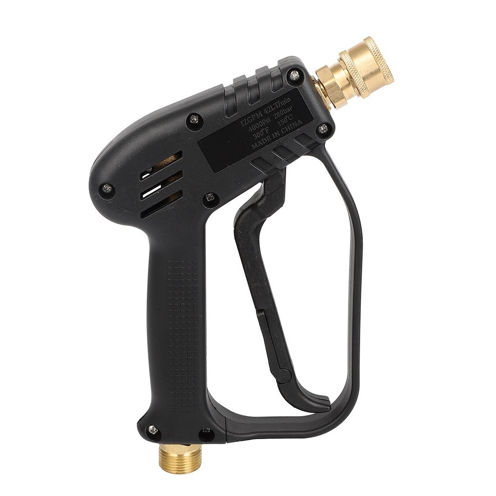 Short Pressure Washer Gun with M22-14mm Inlet Stubby High Pressure Handle Gun