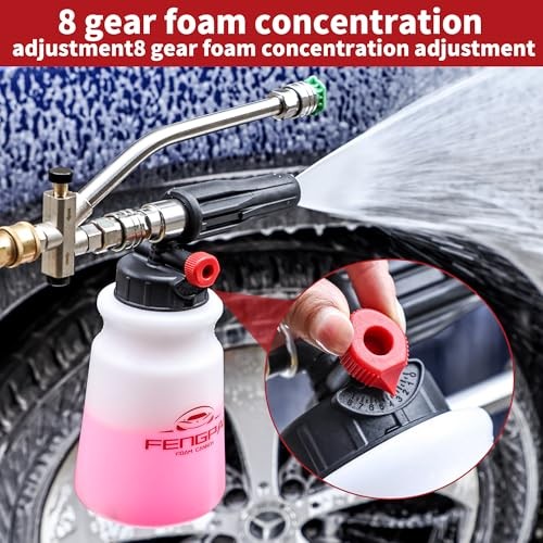 Foam Cannon for Pressure Washer, Car Wash Snow Foam Cannon Lance Pressure