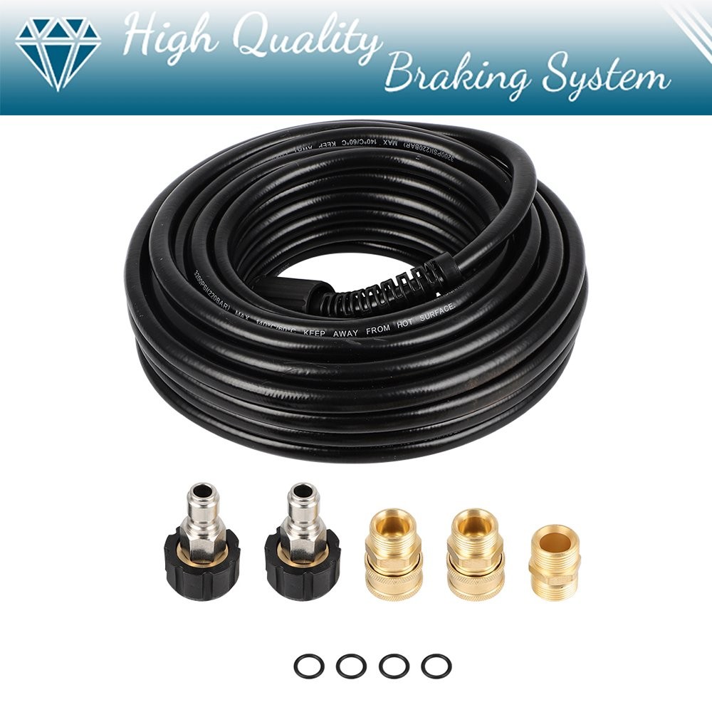 50FT 3200PSI Replacement High Power Pressure Washer Hose 3/8 Inch M22-14mm