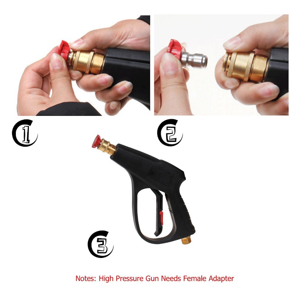 5pc Pressure Washer Spray Nozzle Tips Kit 1/4 Quick Connect Power Washer Set 035