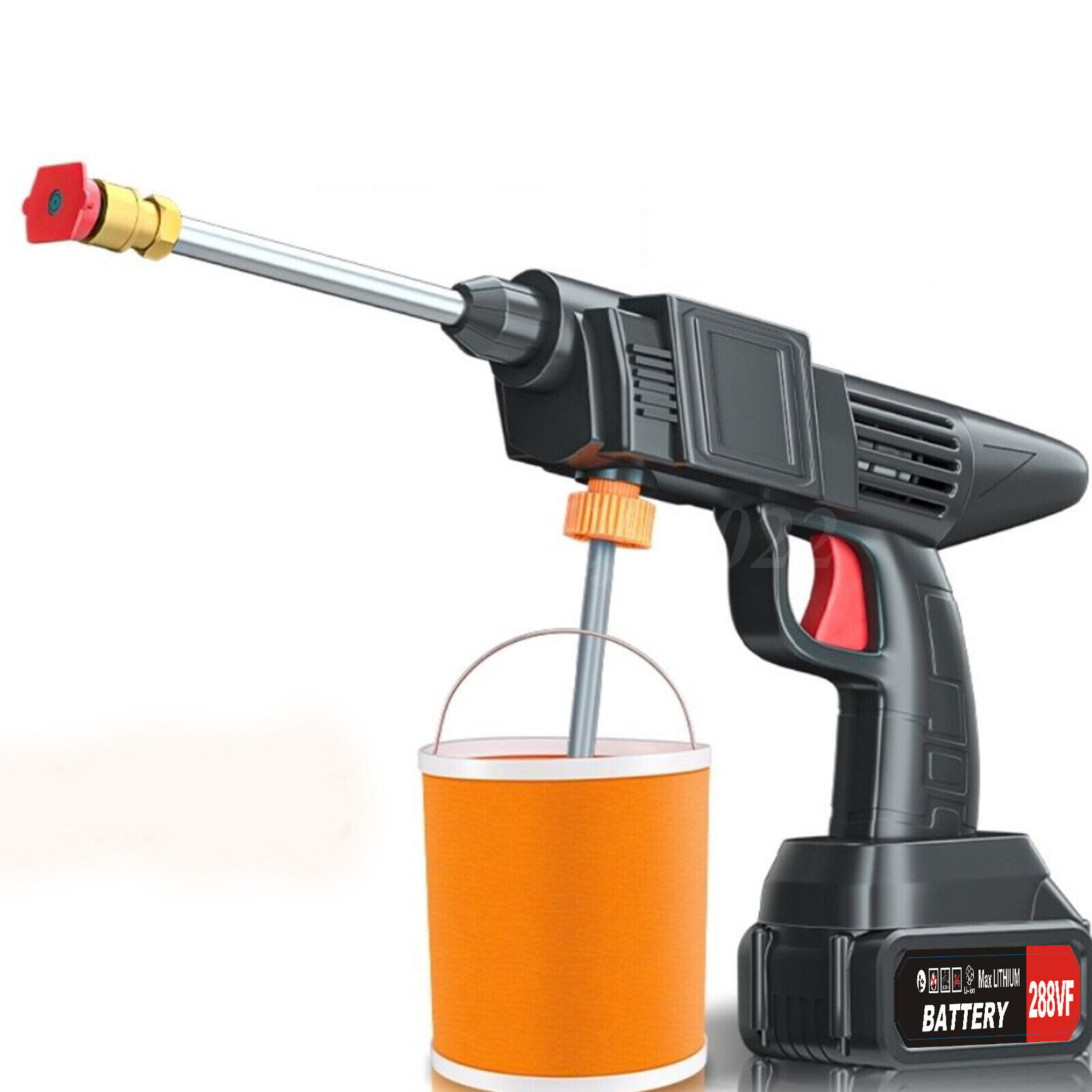 Portable Cordless Electric High Pressure Water Spray Gun Car Washer Cleaner Tool
