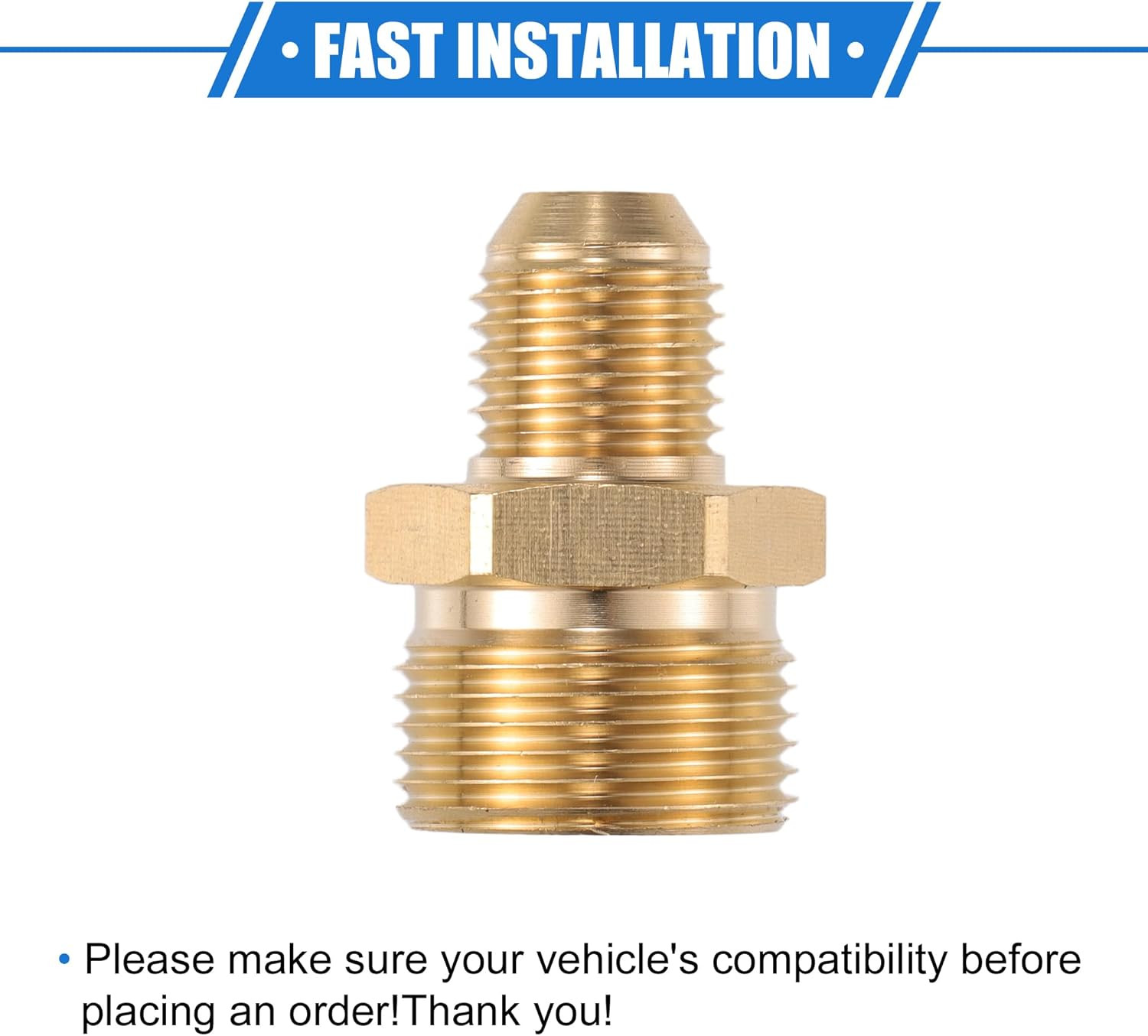 Pressure Washer Connector, 14Mm M22X1.5 to M14X1.5 Male Adapter Brass Screw Hose