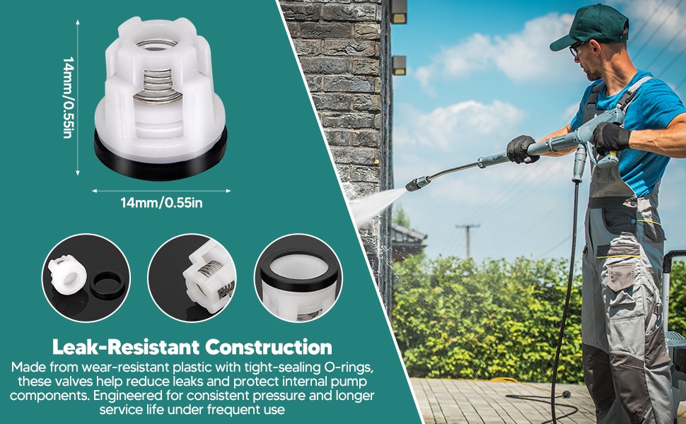 6x Check Valve Kit, Pressure Washer Pump Check Valve Kit,