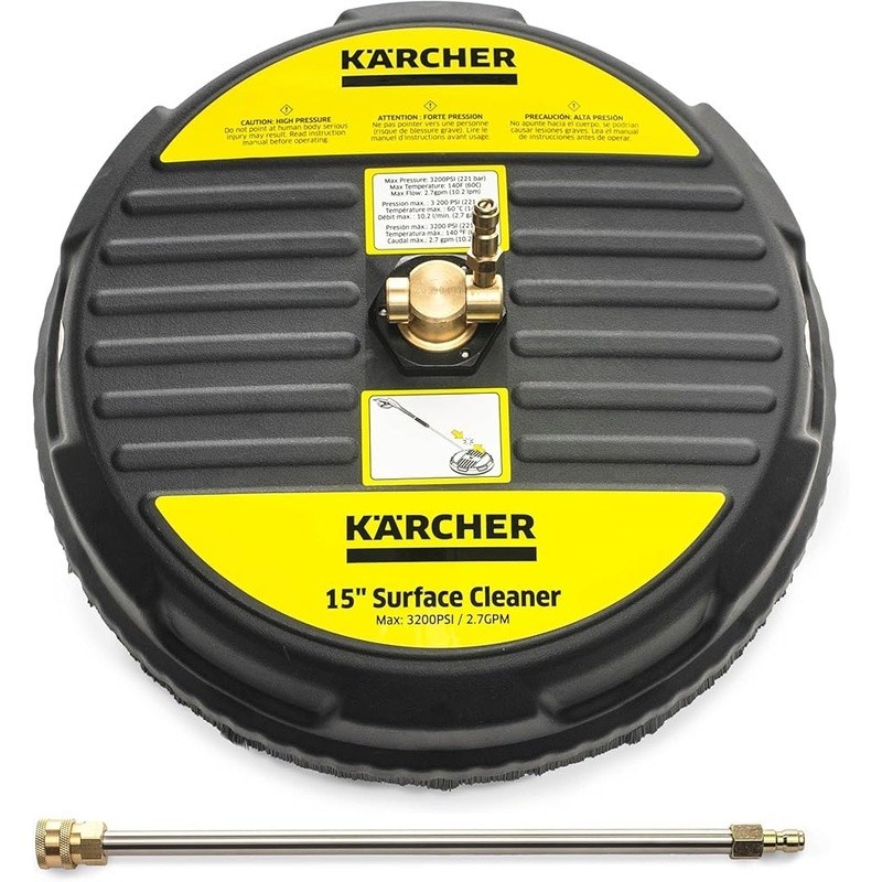 Pressure Washer Surface Cleaner 15inch Quick Connect Multi-Surface Cleaning Tool