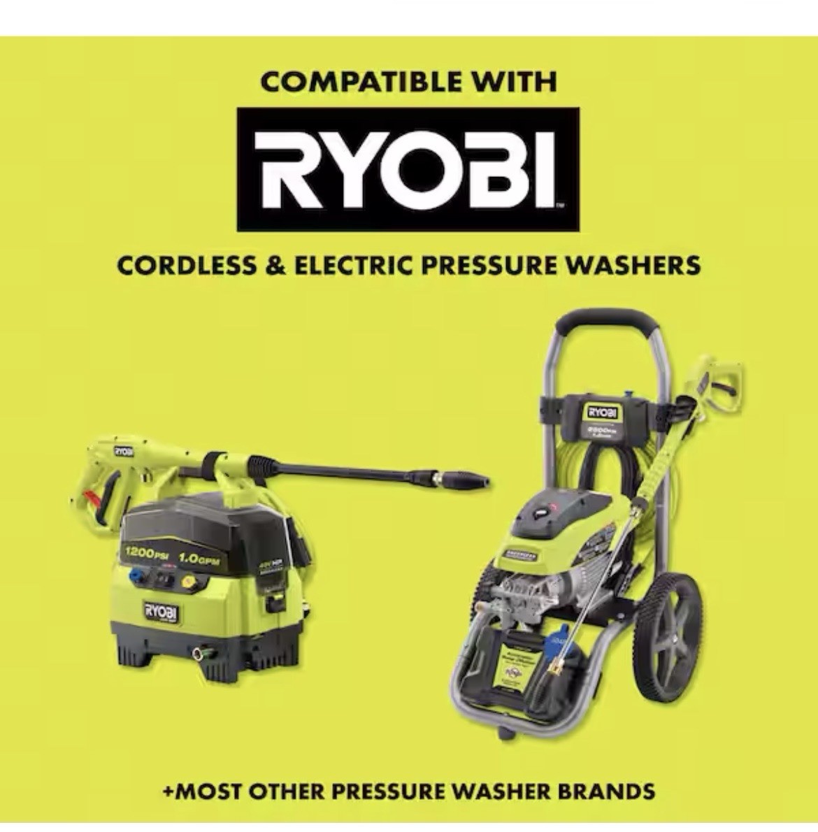 RYOBI 7-Pc Quick-Connect Kit for Washers up to 4000 PSI(MISSING ONE PIECE)