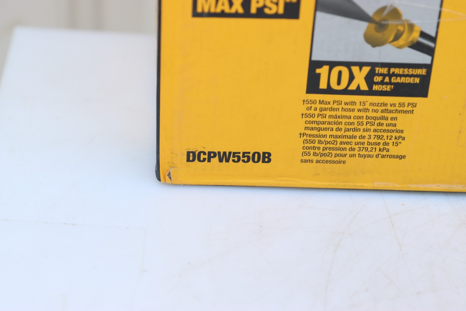 DEWALT 20V MAX 550 PSI 1.0 GPM Cold Water Battery Power Cleaner, Missing Turbo