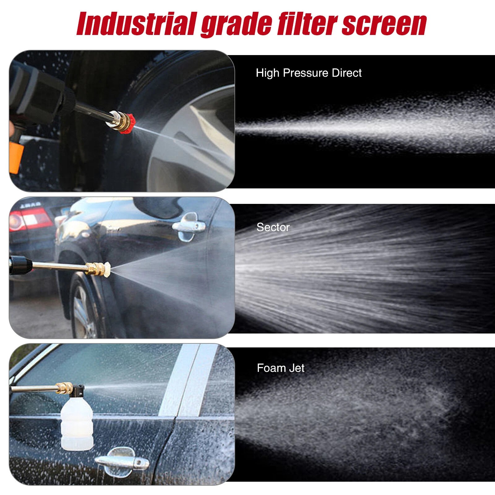 Portable Cordless Electric High Pressure Water Spray Gun Car Wash Cleaner Tool