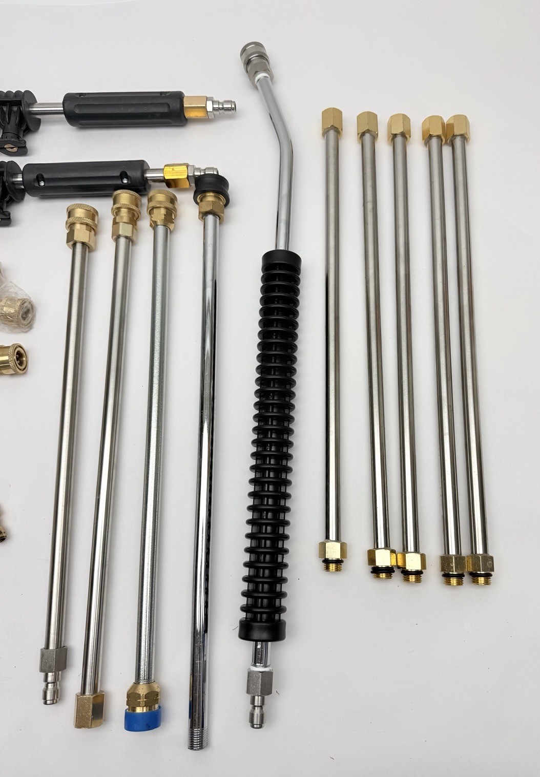 Lot of 16 Pcs, Pressure Washer Extension, Nozzles, Tips And More