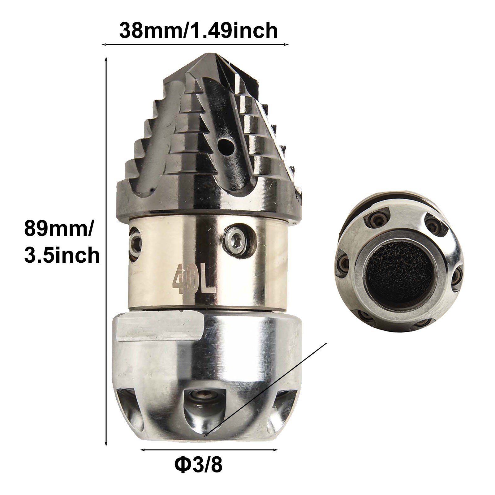Stainless Steel Transformer Nozzle for Sewer Flushing and Water Pipe Dredging