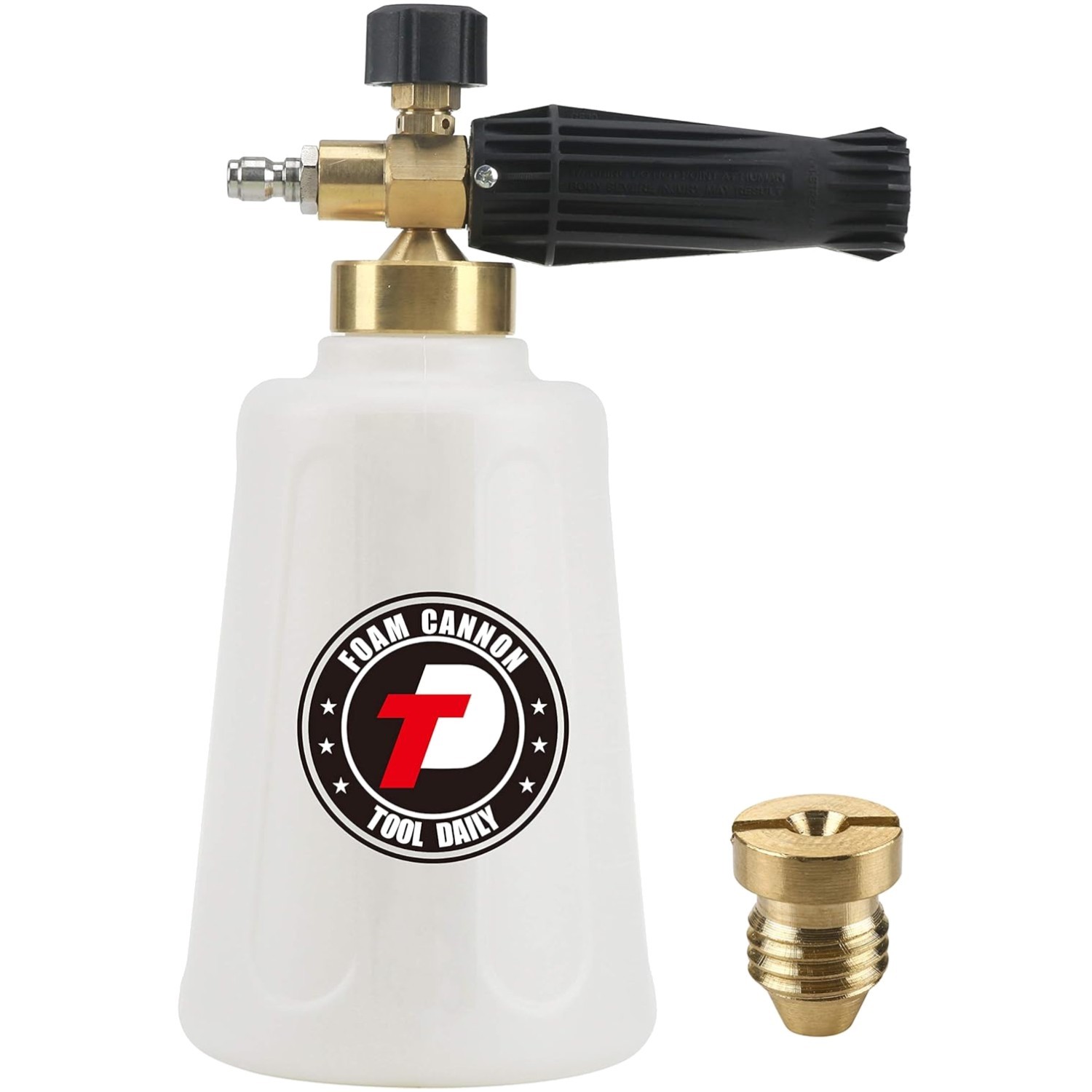 1/4 Inch Quick Connect Foam Cannon – 1.5L Snow Foam Lance for Car Wash