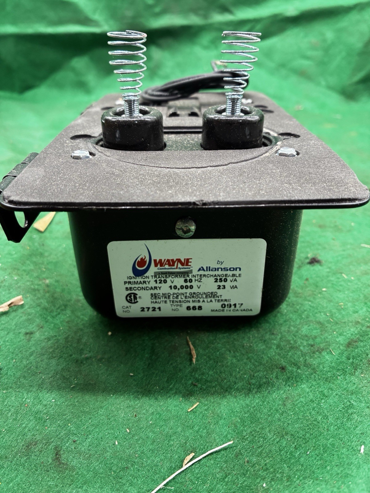 Burner Transformer Wayne 23101/E, 120V, 2.2 AMP
