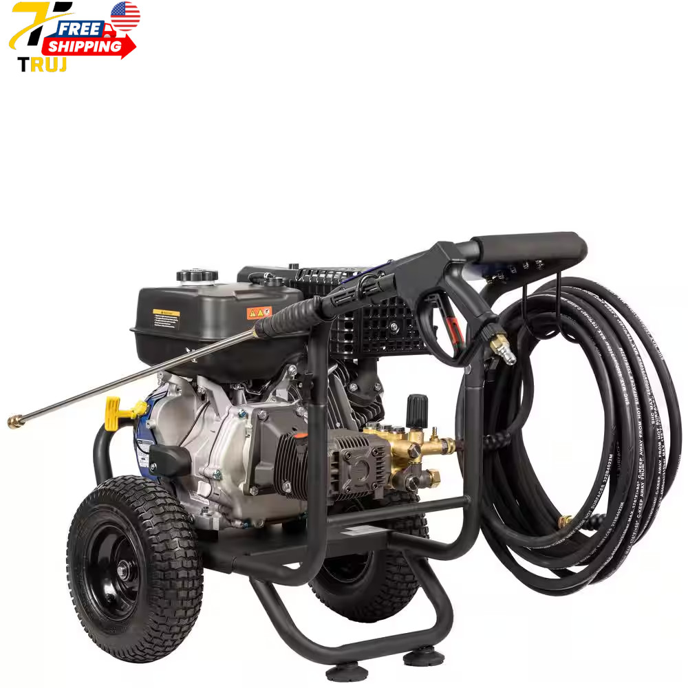 WPX 4400 psi 4.2 GPM 420 CC Cold Water Gas Powered Triplex Pump Pressure Washer