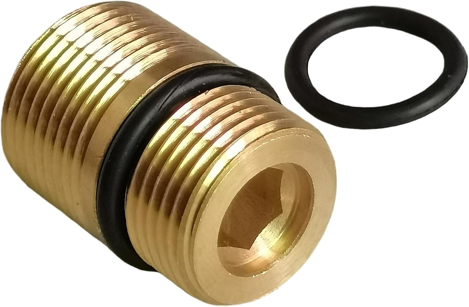 Pressure Washer Brass Fitting 7110264 – M20 to M22 Connection with O-Ring Seal