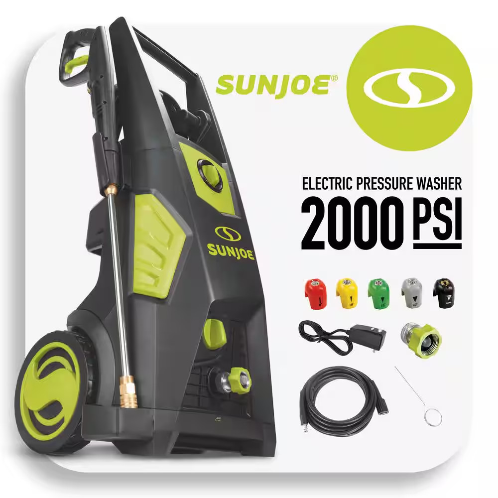 2000 PSI (PWMA Certified) 1.09 GPM 13A Brushless Electric Pressure Washer W/ Bra