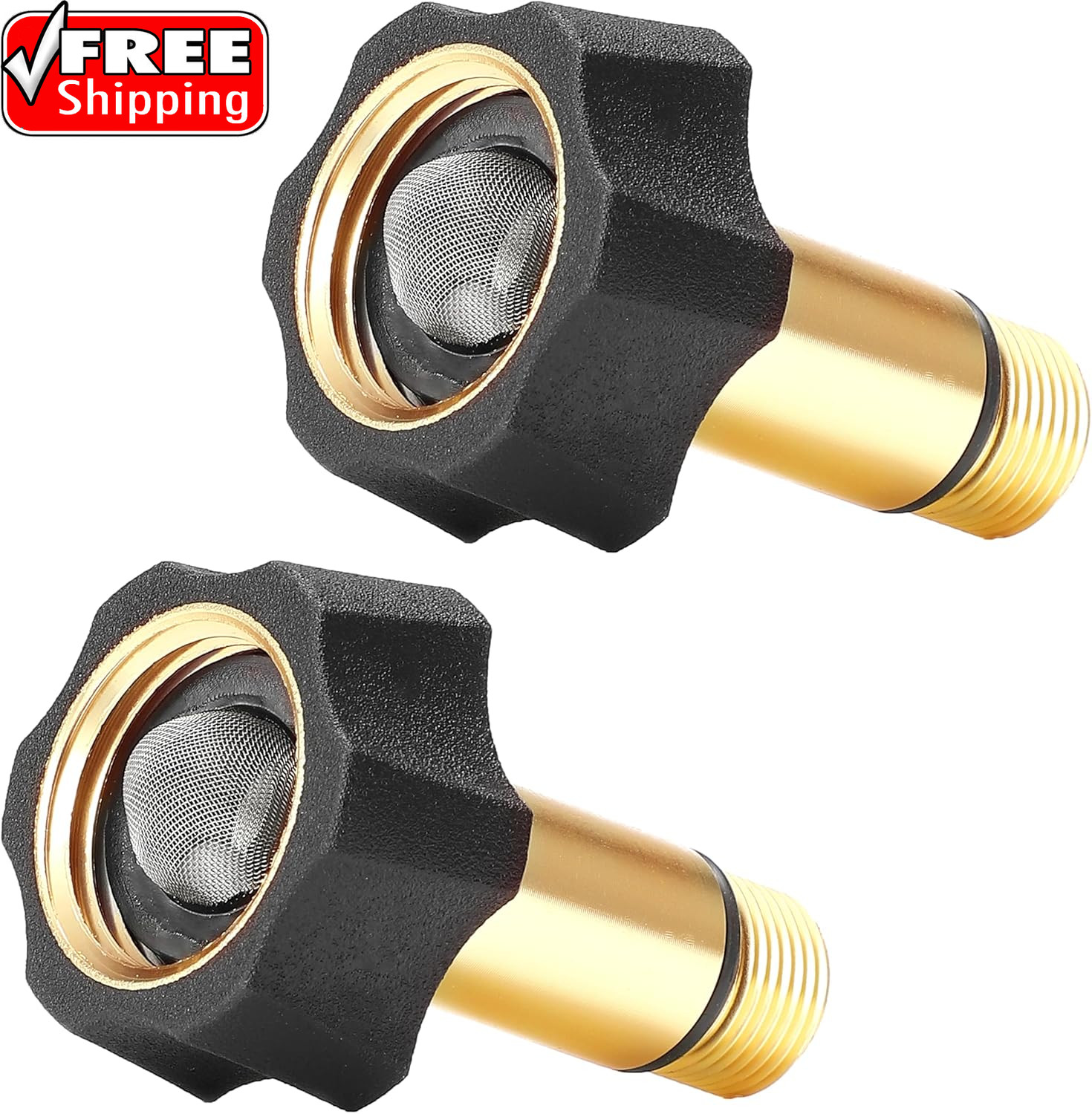 Pressure Washer Pump Parts Water Inlet Fitting, 3/4″ Female to 3/8″ Male Pressur