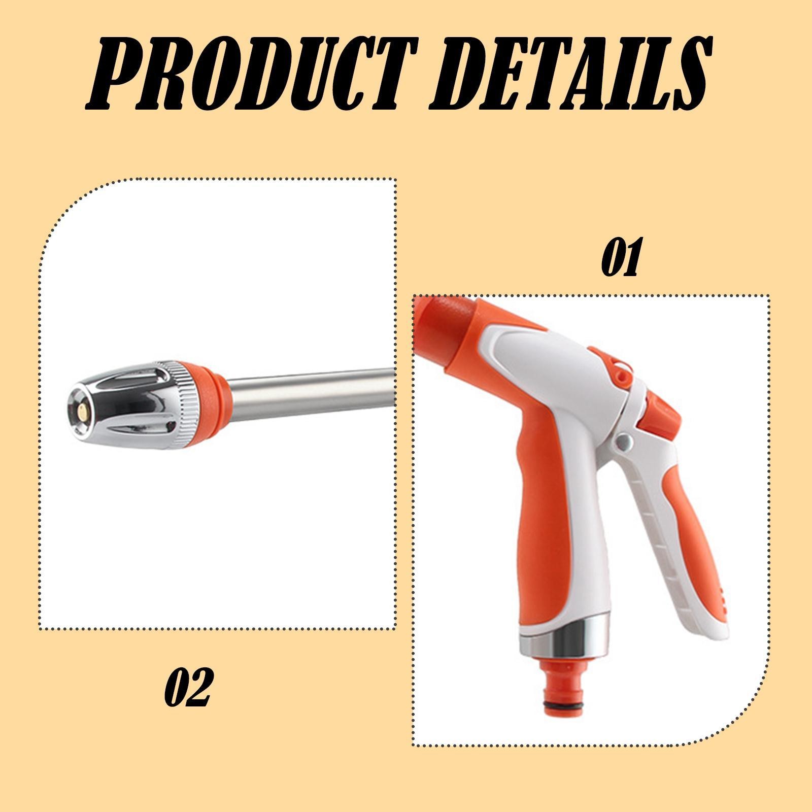Car Wash Sprayer Watering Sprayer Cleaning Tool Professional Adjustable for