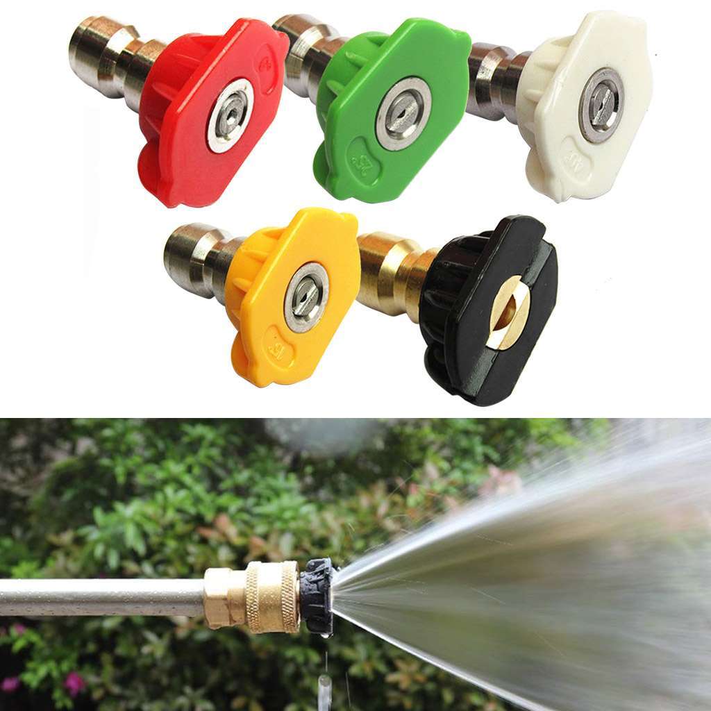 1-5Pcs Pressure Washer Spray Tips Nozzles High Power Kit Quick Connect 1/4″ Set