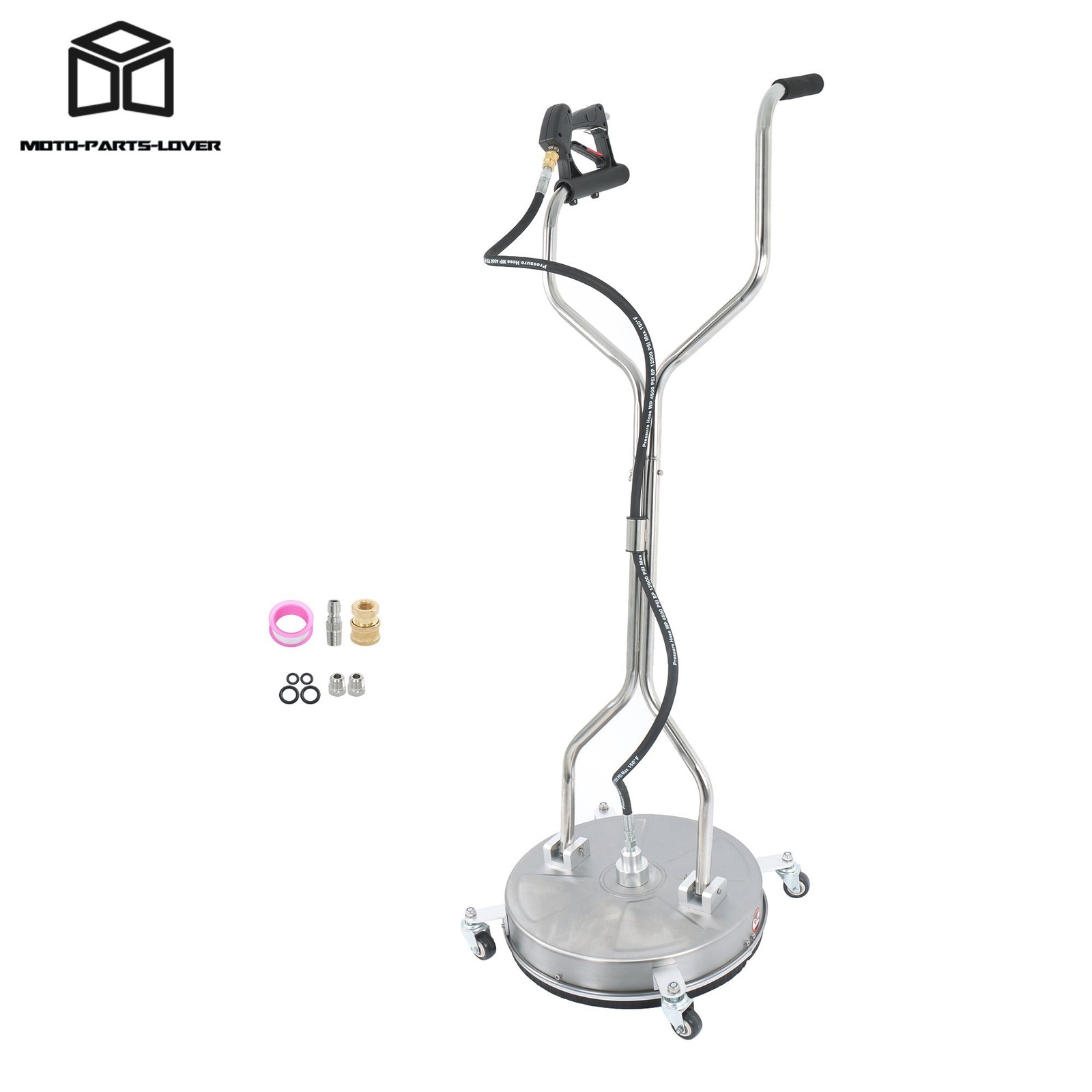 18Inch Pressure Washer Surface Cleaner W/ Handles & Wheels Quick Connect