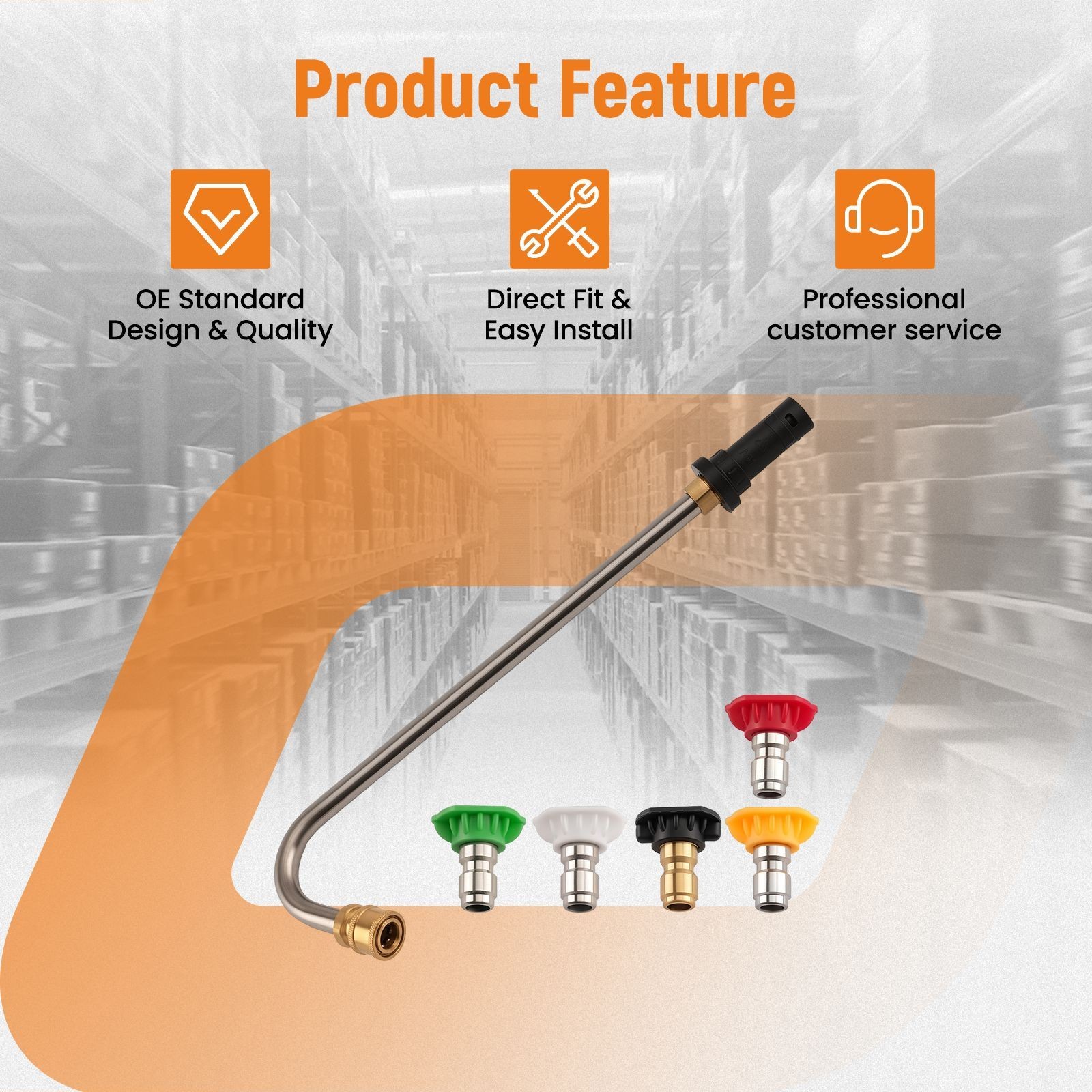 Deep Clean Extension Lance for K2 K3 K4 K5 K6 K7 with Multiple Spray Nozzles