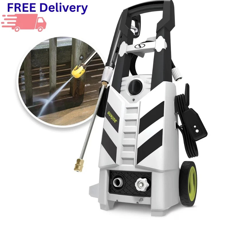 Sun Joe Electric Pressure Washer 2200 PSI 1.1 GPM Power Washer Foam Cannon Turbo