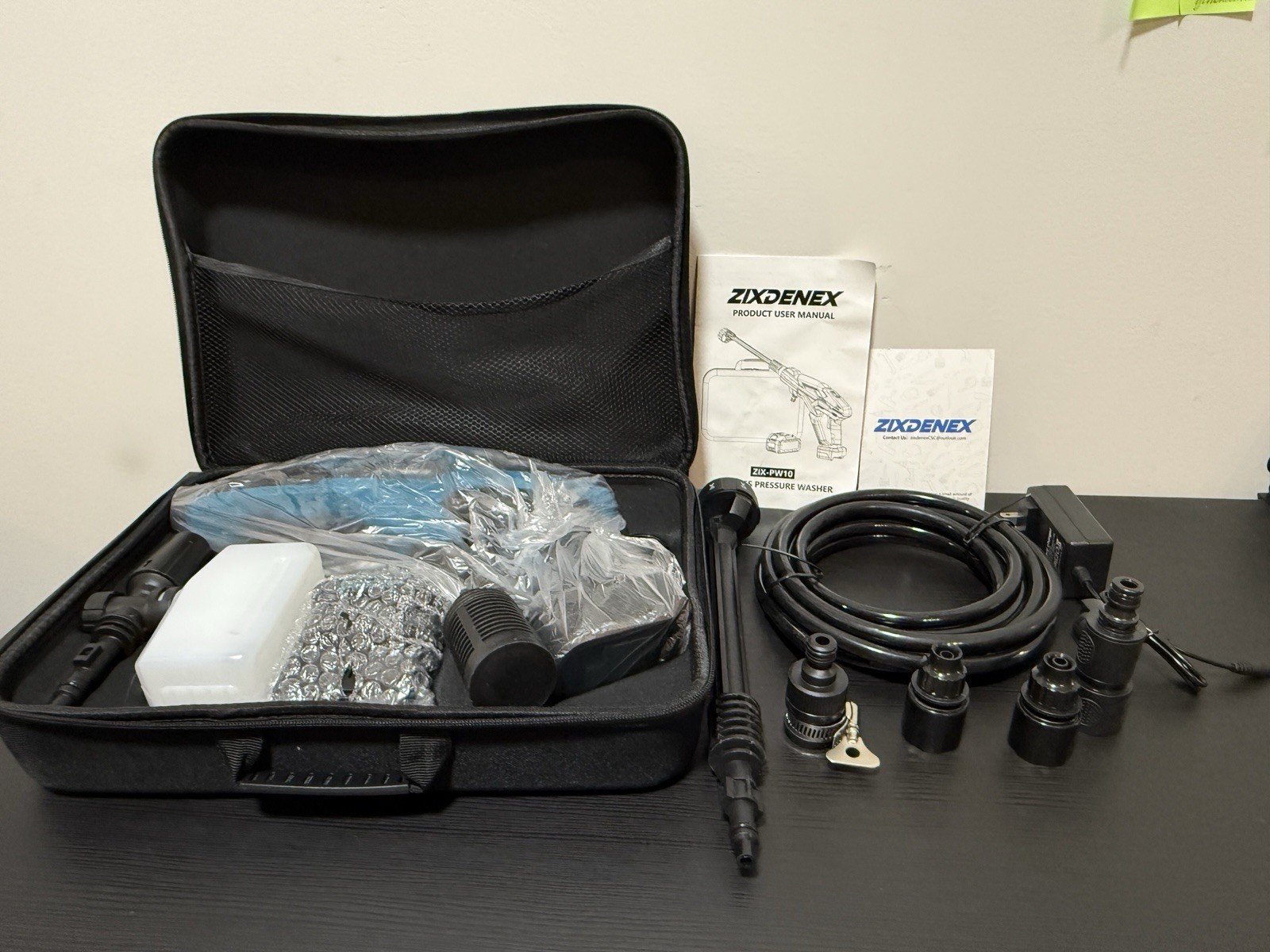 ZIXDENEX Cordless Pressure Washer 20V 4.0Ah Portable Power Cleaner Kit Open Box