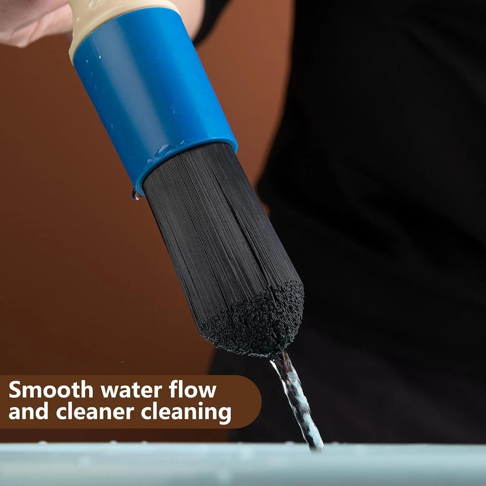 Parts Washer Brush with Hose- Wear Resistant Parts Cleaning Brush with 31 Inch L