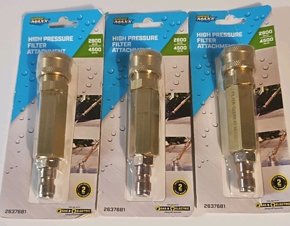 Surface Maxx Pro High Pressure Filter Attachment Lot Of 2 Gas 2637681 New Sealed
