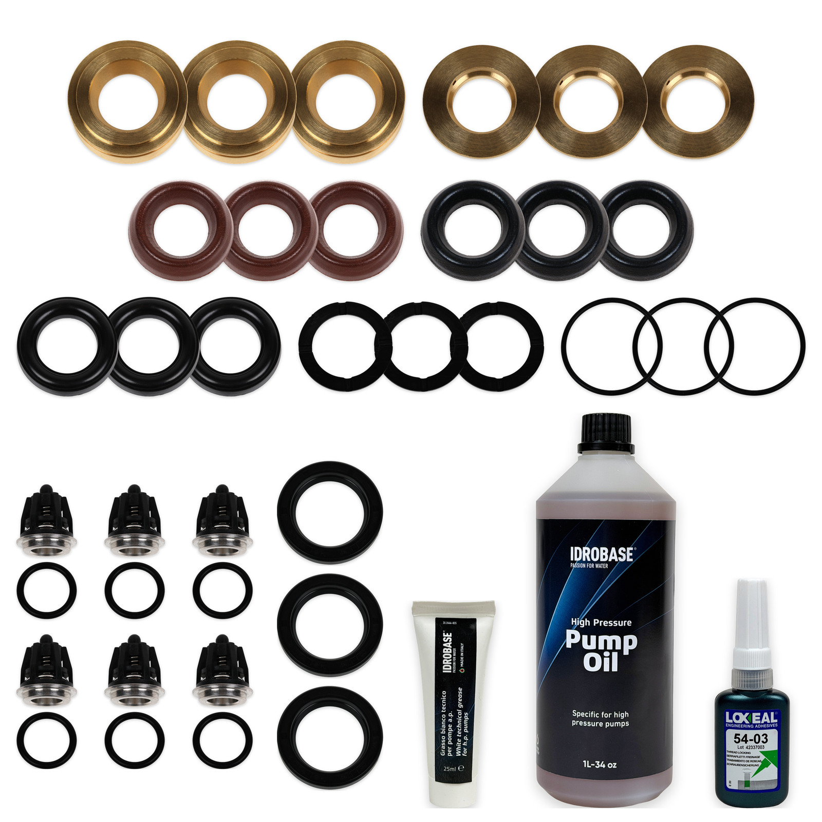 Pump Maintenance Overhaul Kit GP Interpump 47 Series 20mm WS151 WS202 TS2021