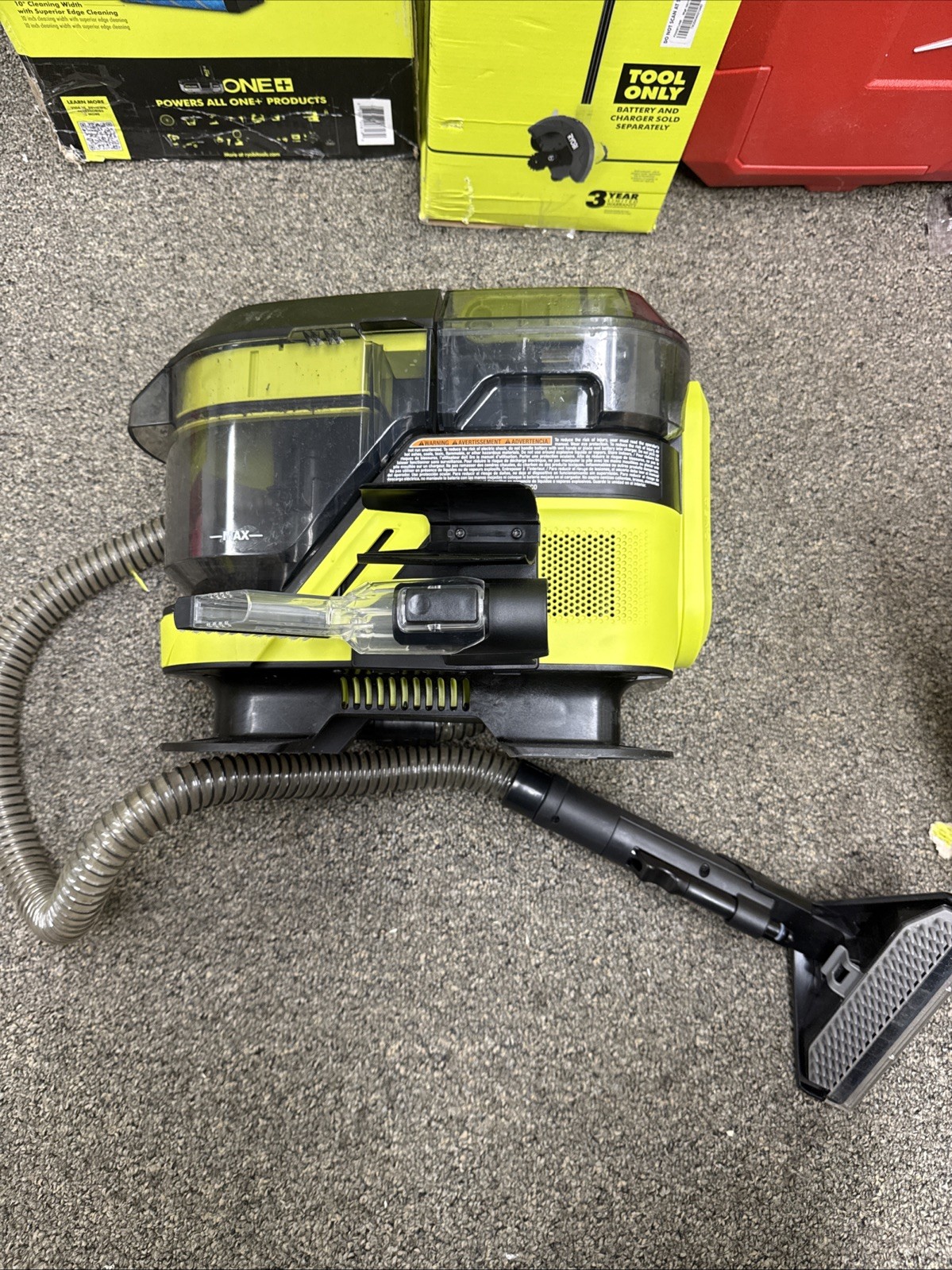 RYOBI HP 18V Brushless SWIFTClean Mid-Size Spot Cleaner FOR PARTS **READ**
