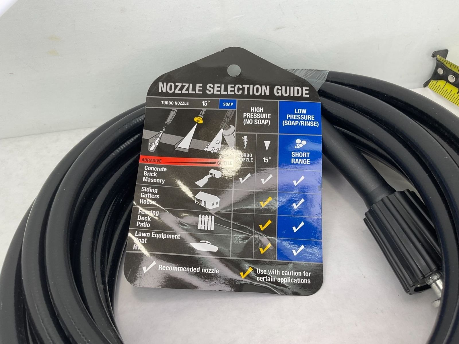 NEW 5M (16.4Ft) High Pressure Washer Replacement Hose M22 14 & Click Type Plug C