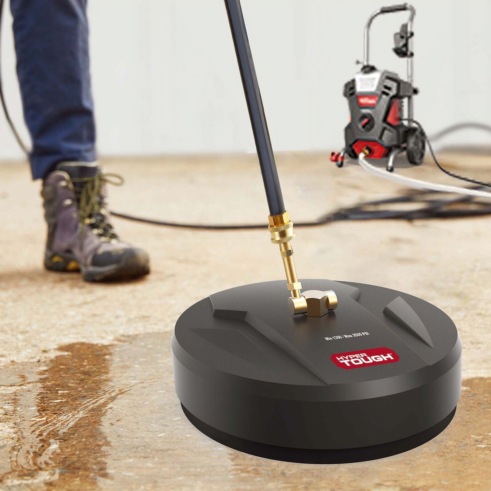 Hyper Tough 12 inch Surface Cleaner, Pressure Washer Attachment, 1 color box, 1