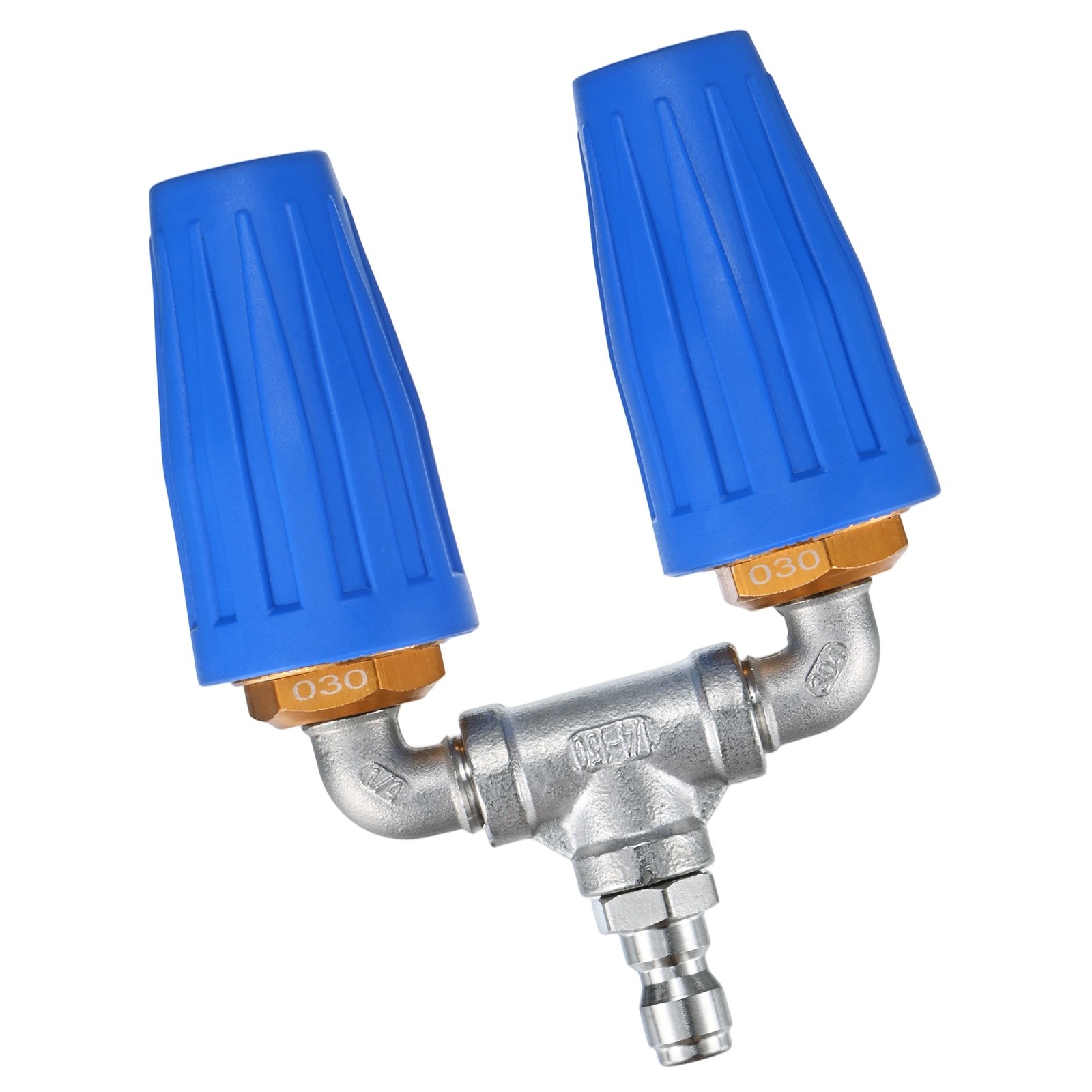 360° Rotating 4000 PSI Turbo Nozzle with 1/4″ Quick Connector[030, Blue]