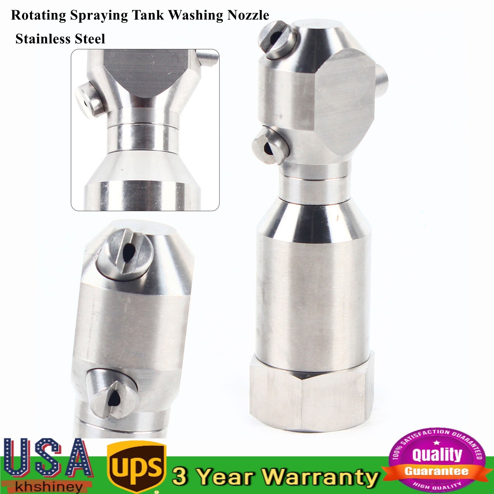 1″ Continuous Cleaning Jetting Nozzle Rotary Spinning Drain Sewer Jetter Nozzles