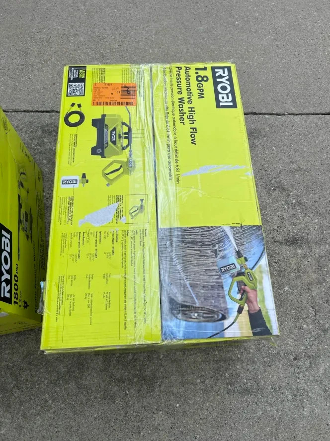 RYOBI 1200 PSI 1.8 GPM Cold Water Automotive Electric Pressure RY14AM12