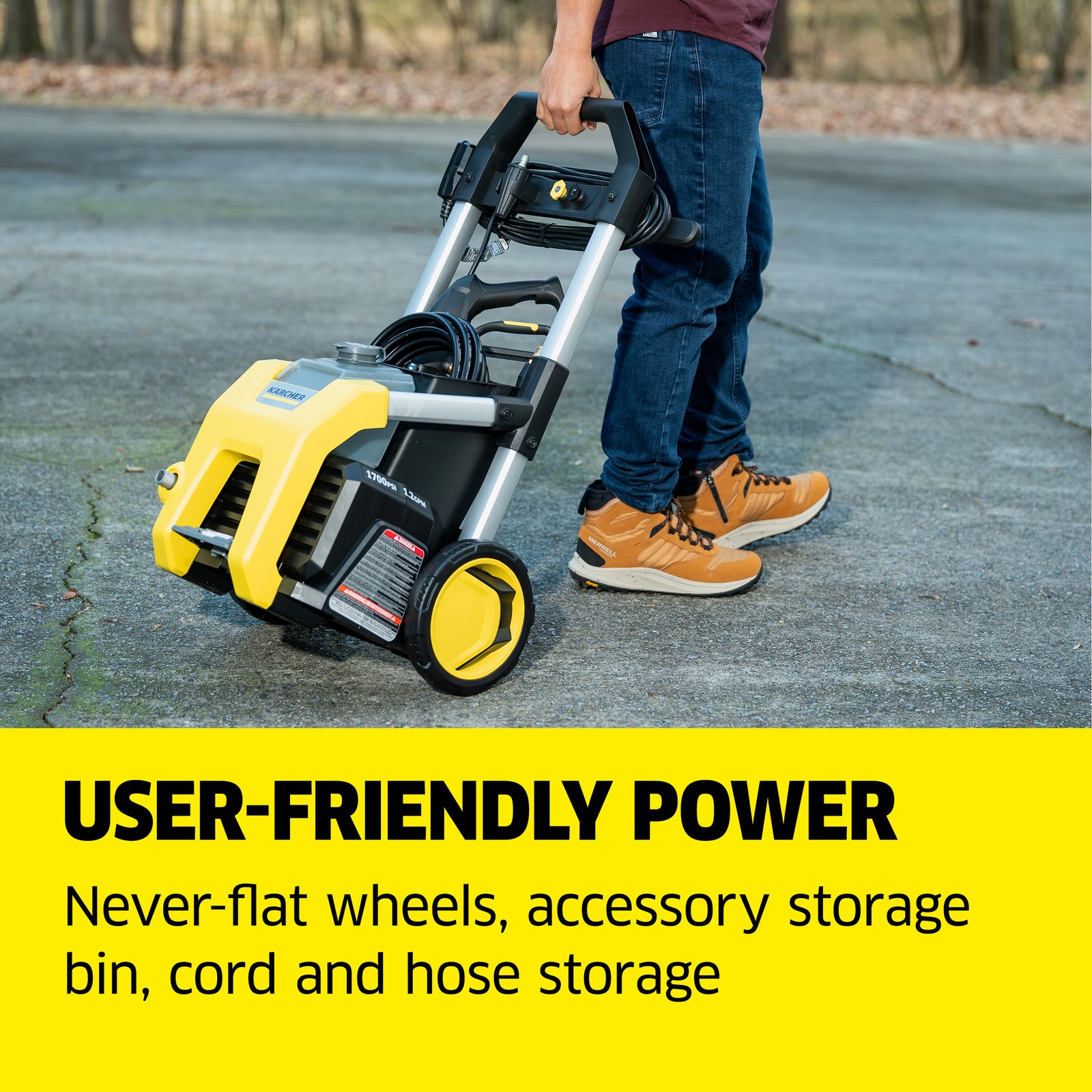 Karcher Pressure Washer, K1700, Max 1.46 GPM, Max 2125 PSI – NEW