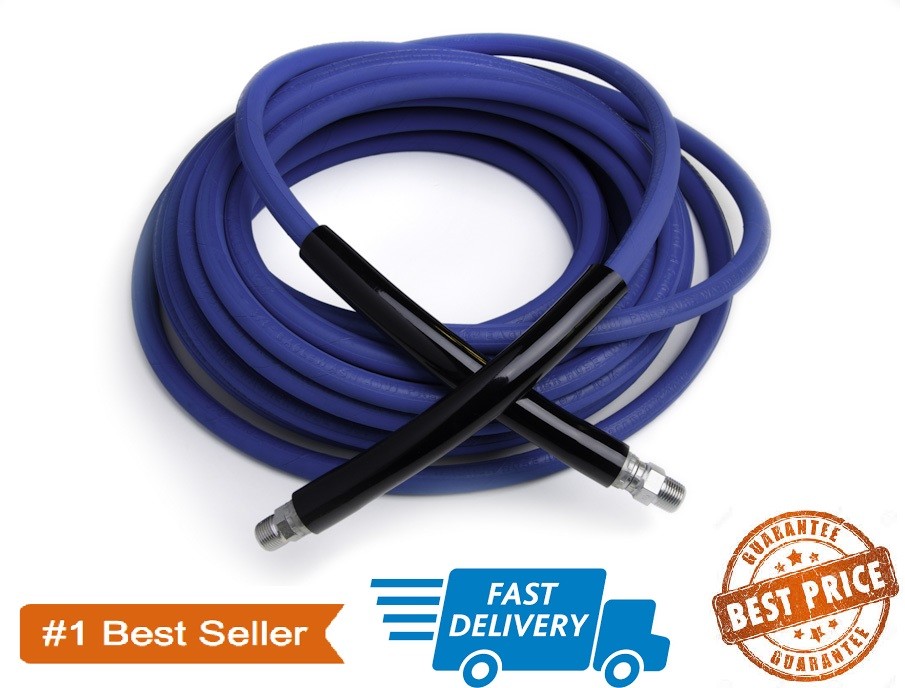 Non-Marking Pressure Washer Hose – 4000 PSI 50 ft. Length 50′ Blue