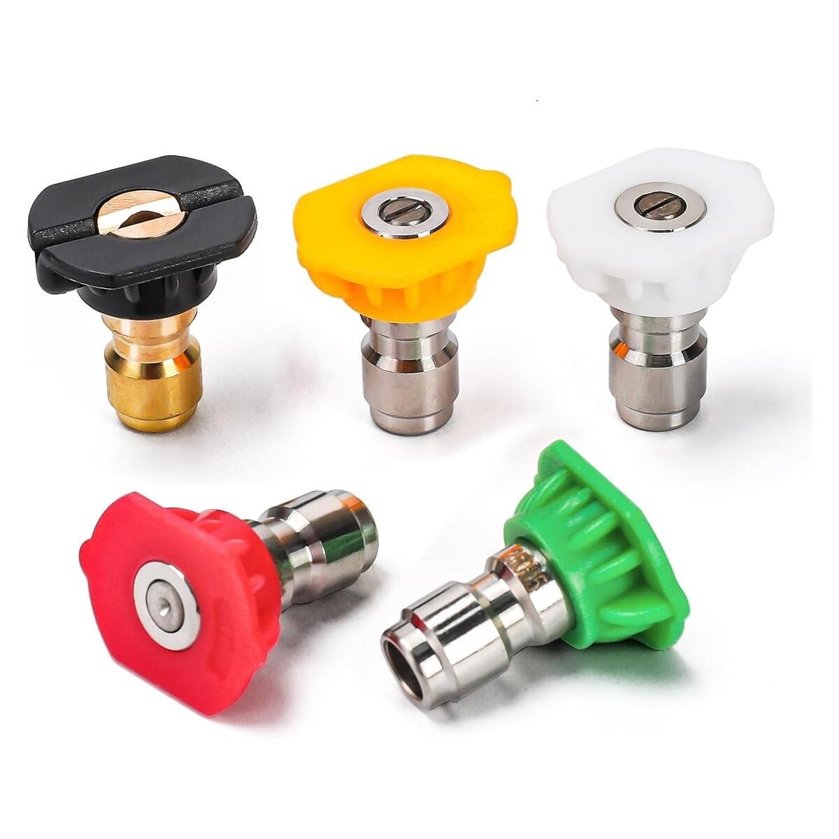5pc Pressure Washer Spray Nozzle Tips Kit 1/4 Quick Connect Power Washer Set 035