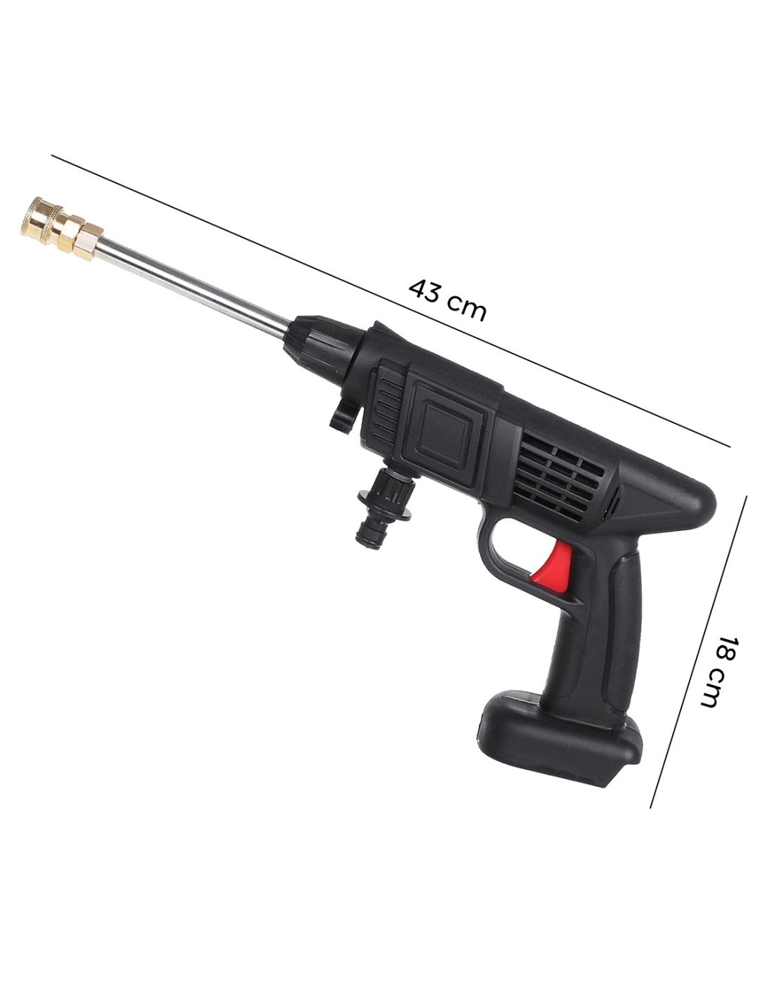 Portable High Pressure Battery Washer + Accessories 48V 2 Batteries