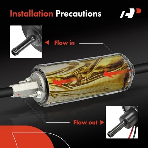 12V Universal Electric Fuel Pump Low Pressure Gas Inline 4-7 PSI HEP-02A with
