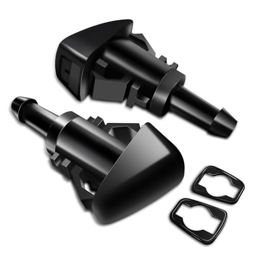 2 PCS Front Windshield Washer Nozzles, Washer Spray Jet Kit Fit for Chrysler,