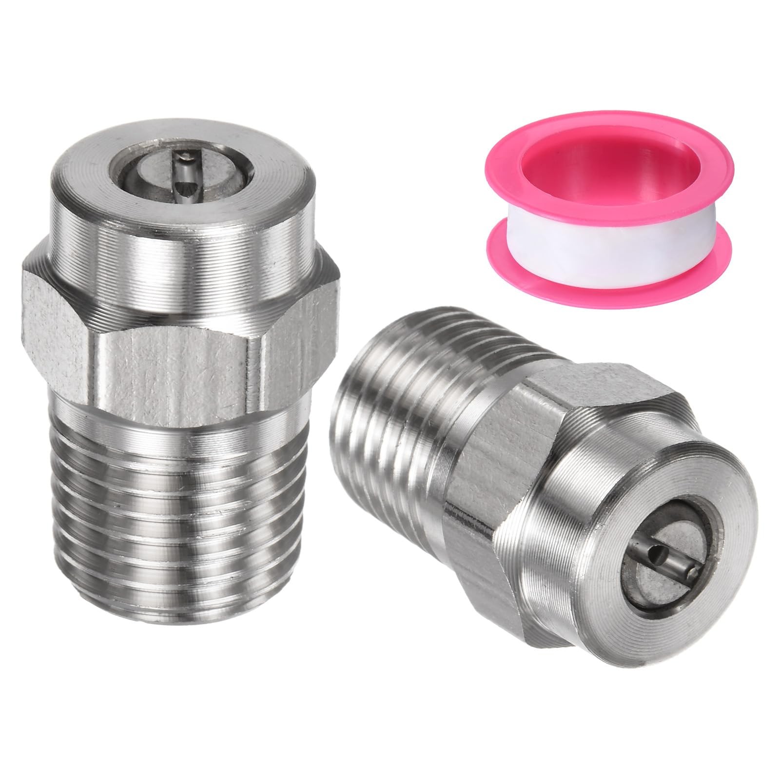 2 Pack Surface Clean Tips 25 Degree 1/4 Inch NPT Male 1.236mm Orifice Nozzle