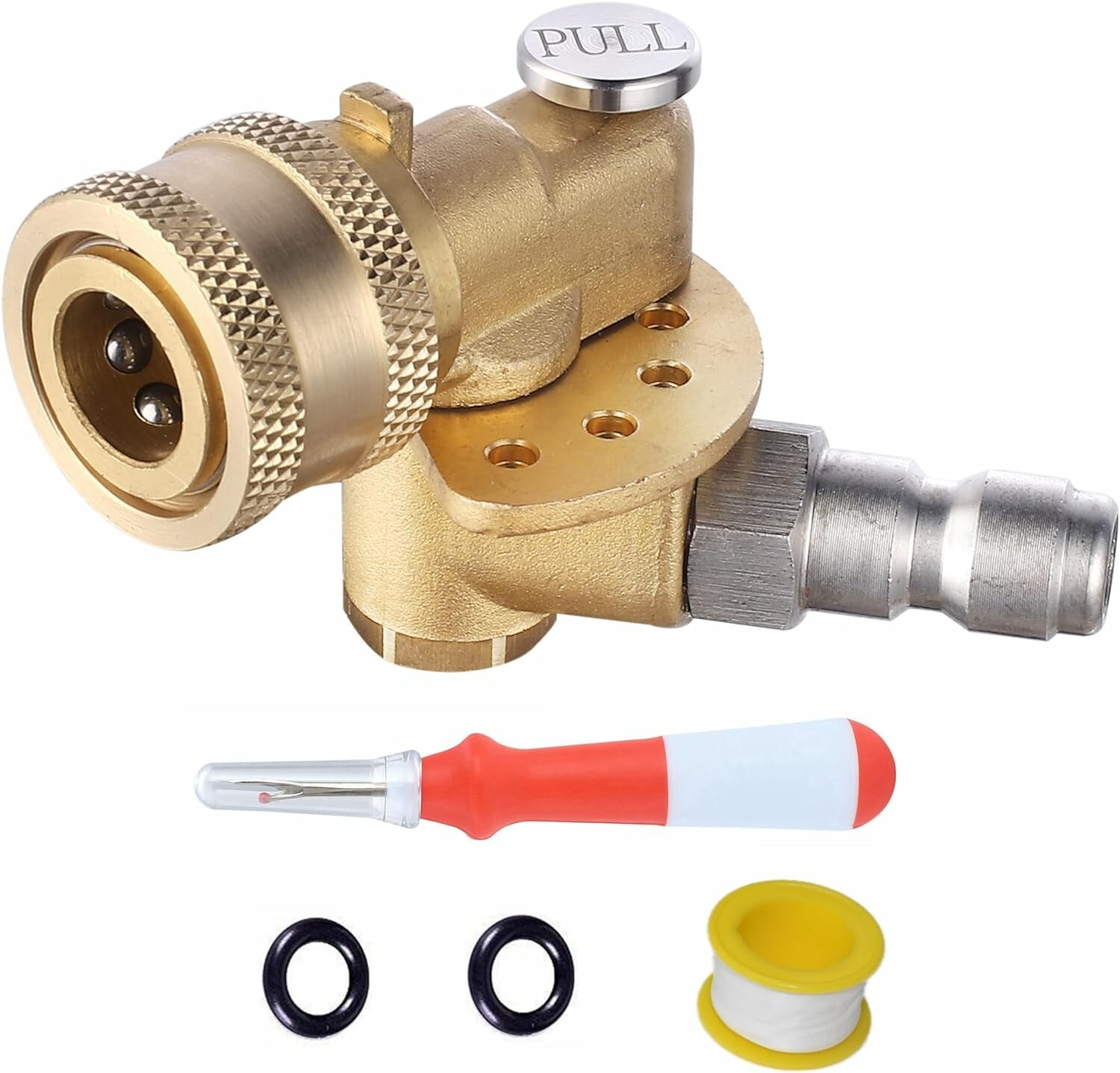 120-Degree Pivoting Coupler for Pressure Washer – Efficient Cleaning Accessory