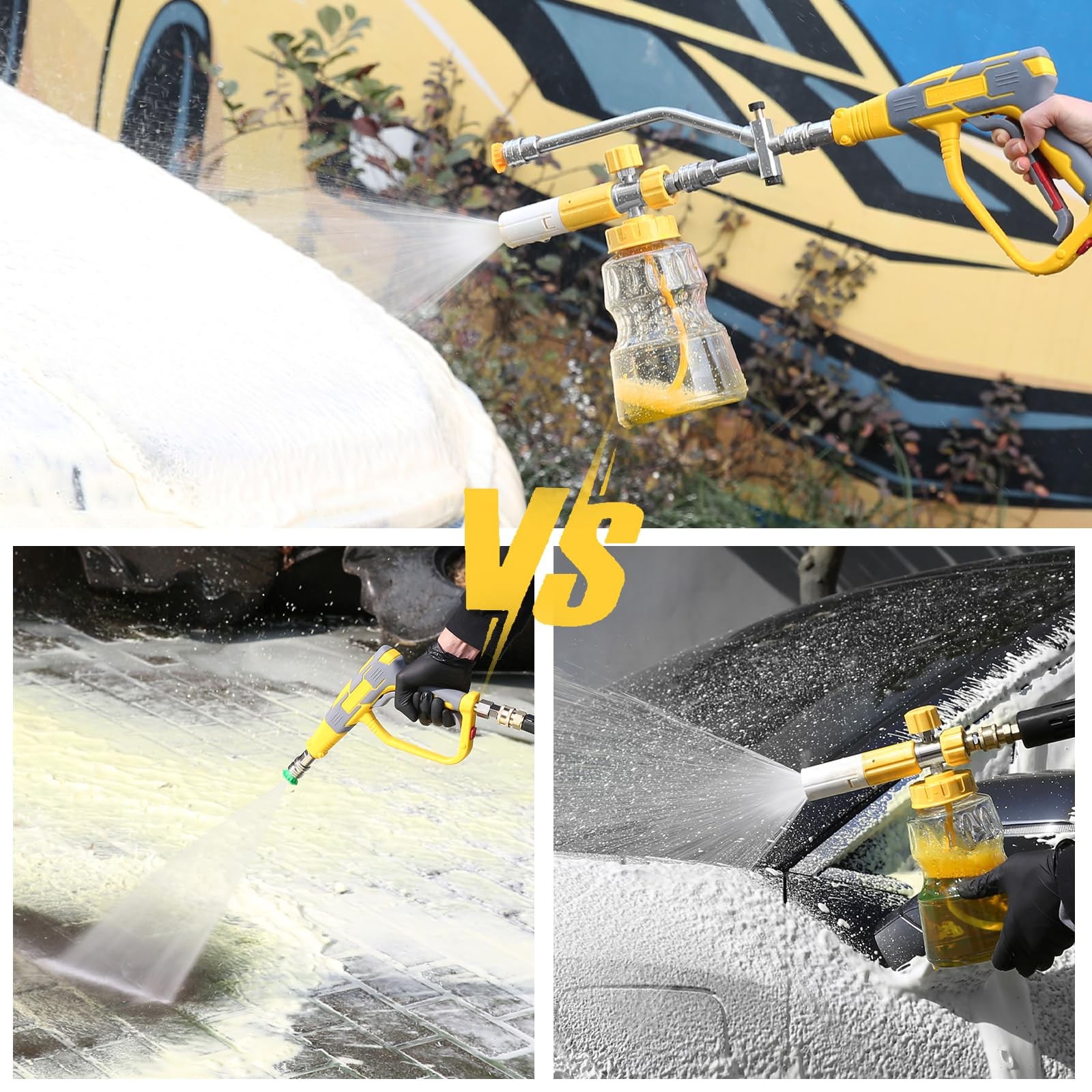Foam Cannon for Pressure Washer with Dual Connector Accessory, Pressure Washe…
