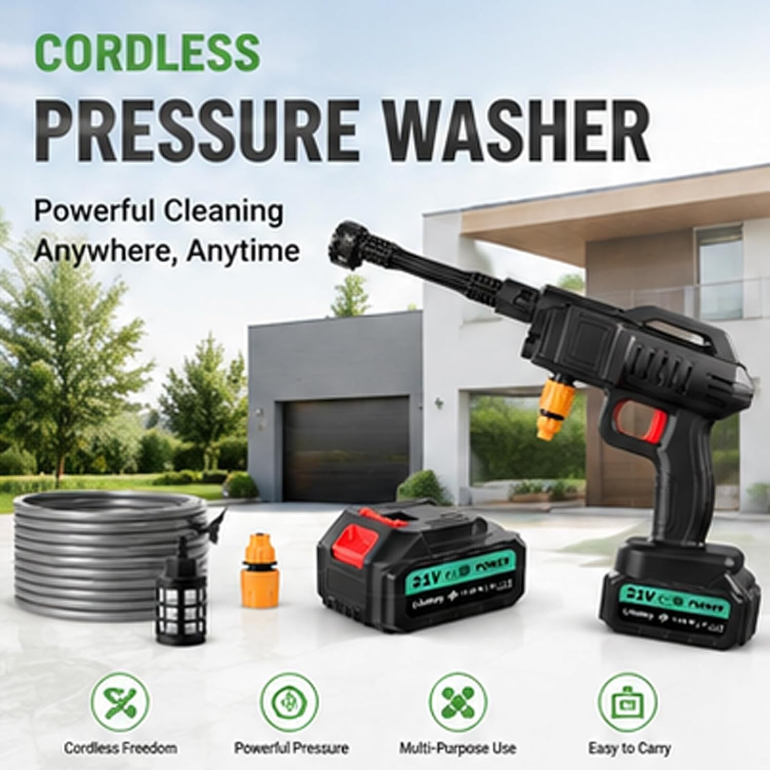 Cordless Portable Washer, Handheld Washer, Battery Operated Washer for Car Home