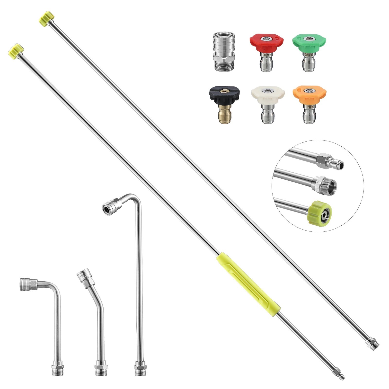 120″ Pressure Washer Extension Wand – Stainless Steel Lance, Gutter Cleaner, 5 N