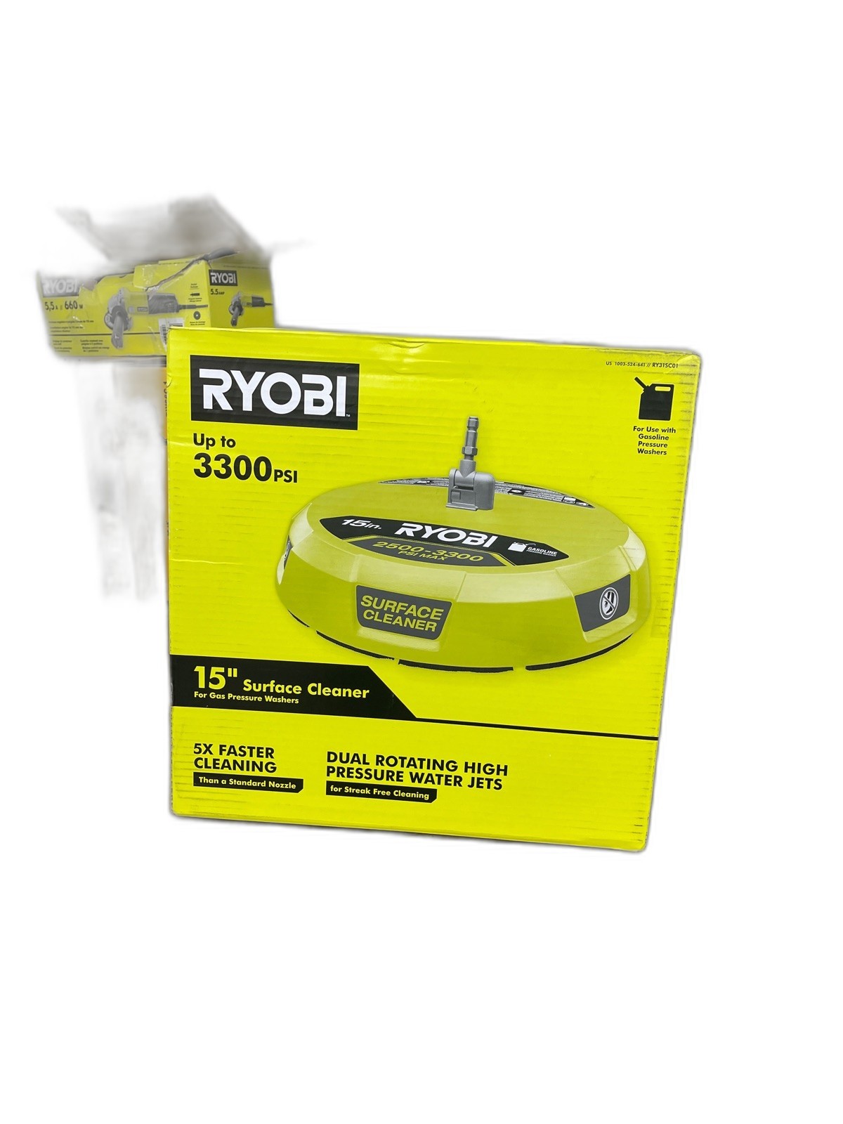 RYOBI 15 in. 3300 PSI Surface Cleaner for Gas Pressure Washer
