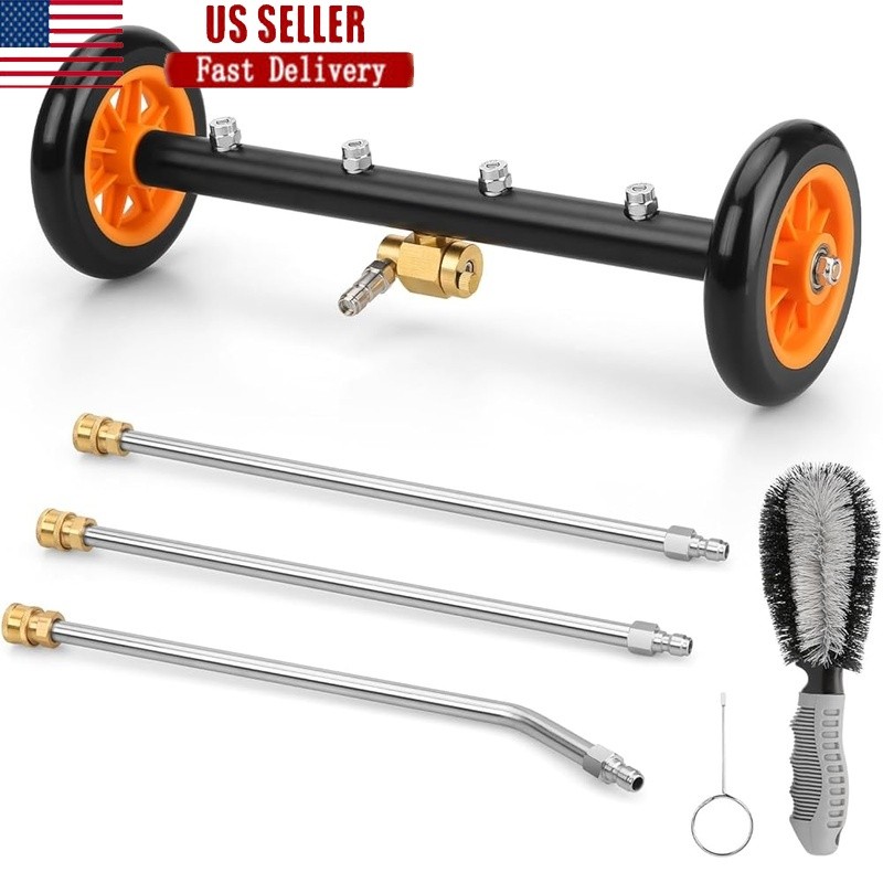 Pressure Washer Undercarriage Cleaner Dual Mode 4000PSI Quick Connect Wand New
